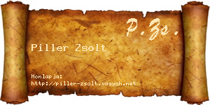 Piller Zsolt névjegykártya